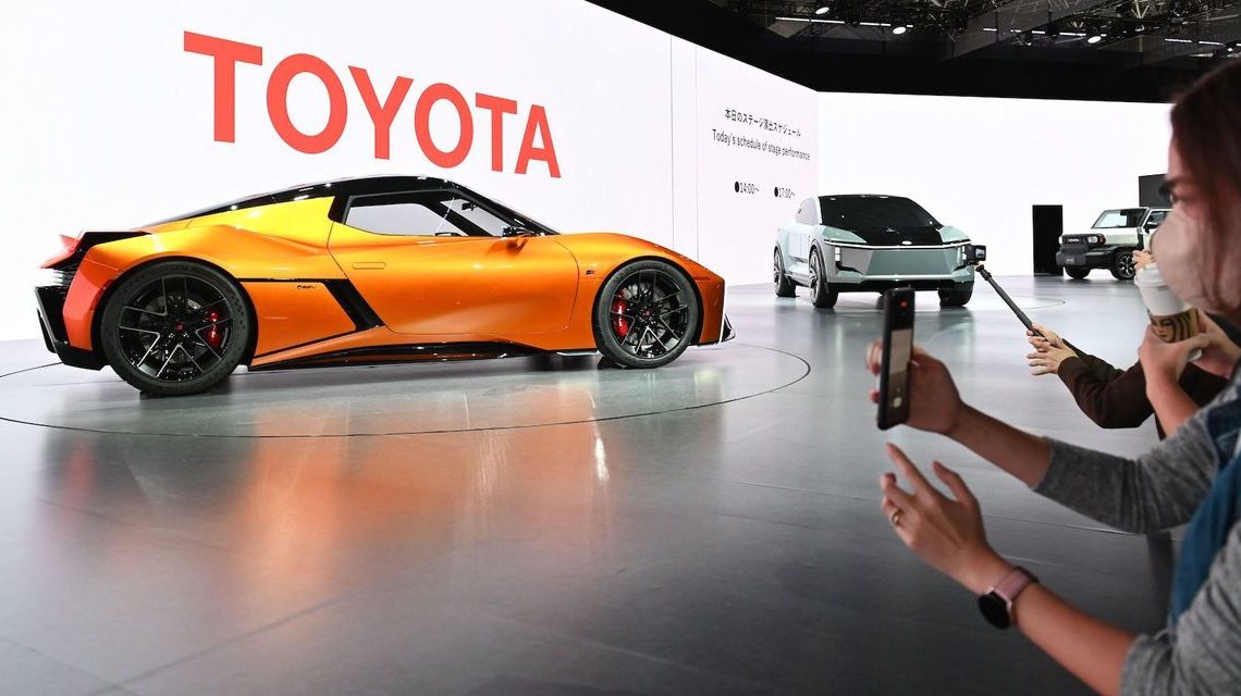 Toyota shows off fully electric GR-type sports coupe concept