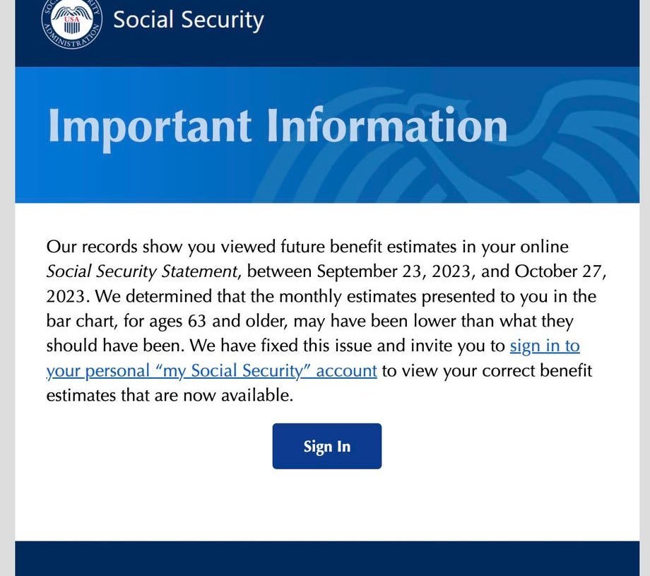 Social Security Admits Its Website Has Been Providing Crazy Estimates