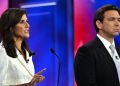 DeSantis blasts Trump for not having Mexico pay for border wall, while Haley says 45th president ‘put us $8 trillion in debt’