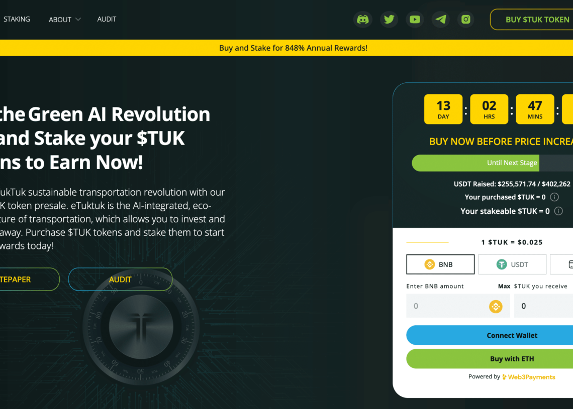 An EV For the Masses, A Crypto for the Real World – Why Investors Are Crowding the eTukTuk Presale