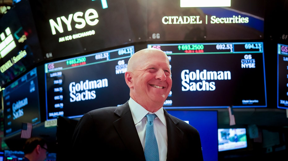 David Solomon, chief executive officer of Goldman Sachs at the New York Stock Exchange.