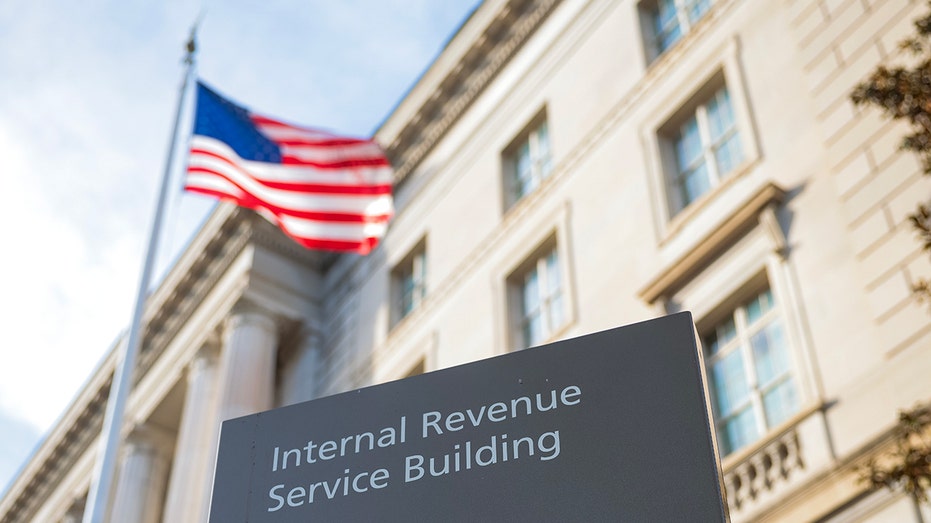 Internal Revenue Service Building sign