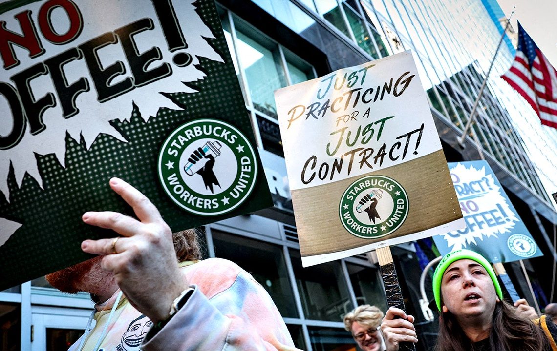 1K unionized Starbucks baristas launch labor strike at 65 stores