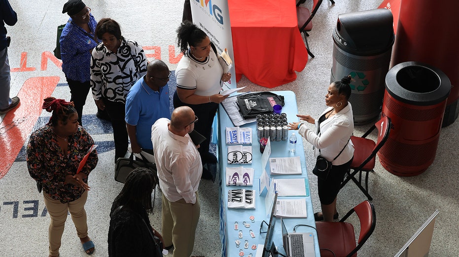 Job fair in Sunrise, Florida in April 2025