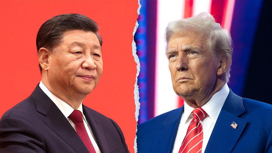 Split image of Chinese President Xi Jinping, left, and President Donald Trump, right.