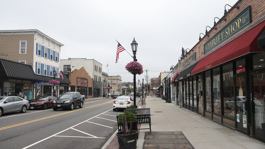 Small business storefronts along Main Street