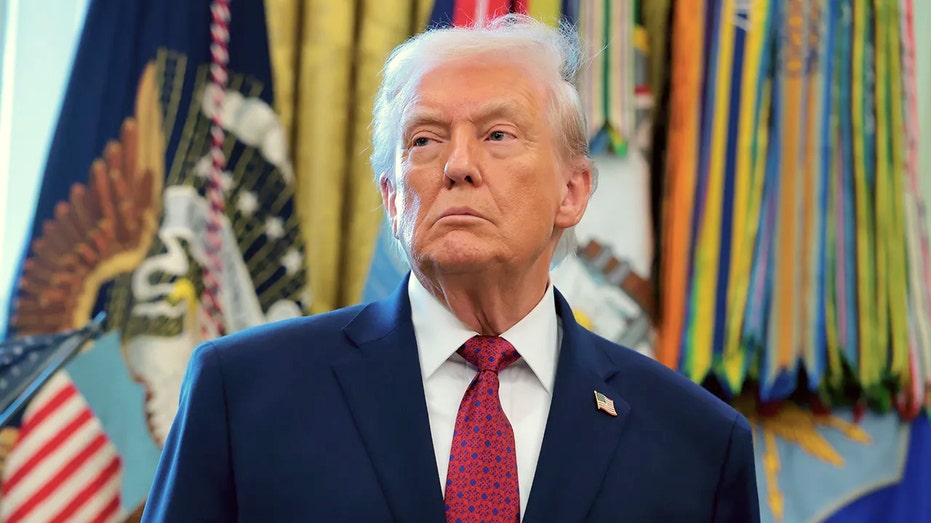 U.S. President Donald Trump in the oval office