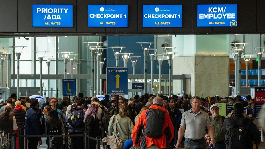 Austin airport security lines.